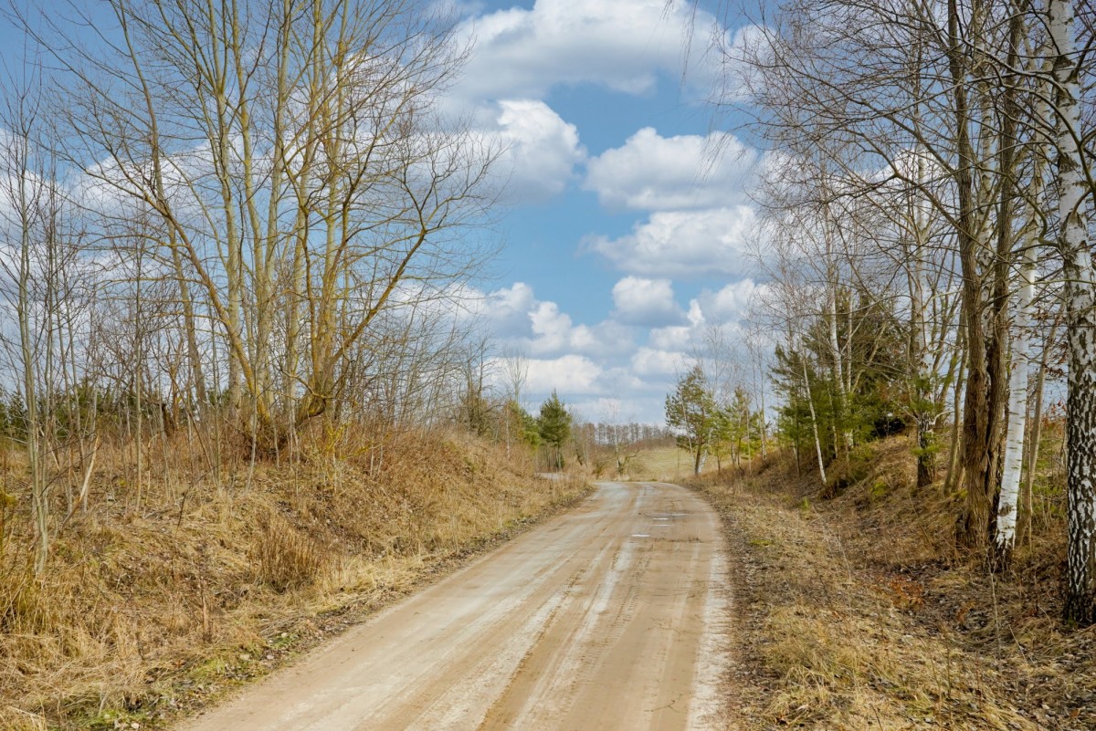 Wzgórze z widokiem na mazurskie jezioro